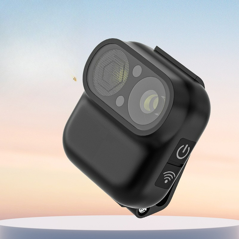 Fishing Camera - Lampe frontale haute luminosité, style appareil